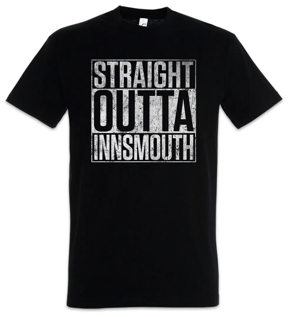 T-Shirt Direttamente Fuori Innsmouth City Horror Arkham H. P. Cthulhu Fun Lovecraft