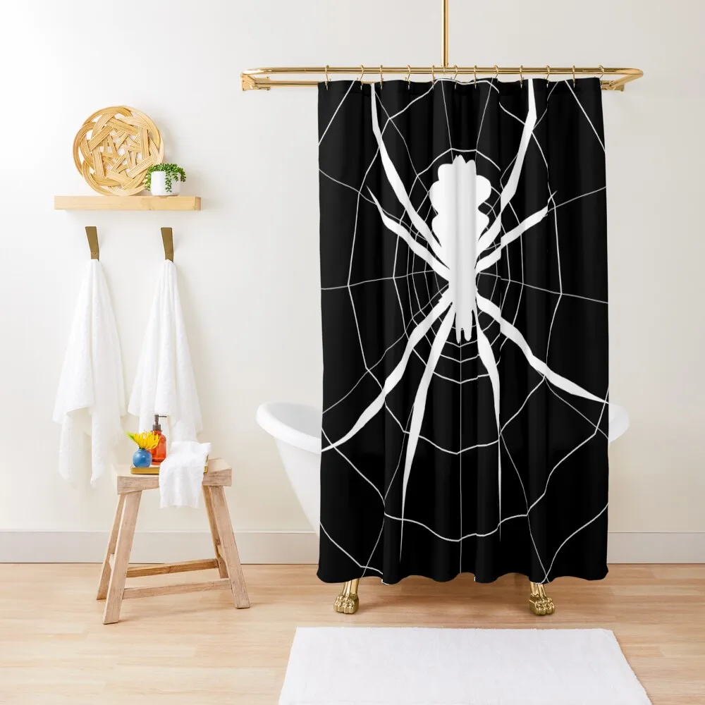 

Black silhouette of a spider Shower Curtain Bathroom Showers Anime Bathroom Bathroom And Shower Products Curtain