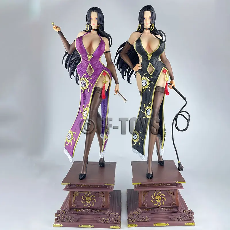 

50cm Anime One Piece Boa Hancock Figure with Cheongsam Sexy Figurine Pvc Action Figures Tpr GK Statue Collection Model Toys