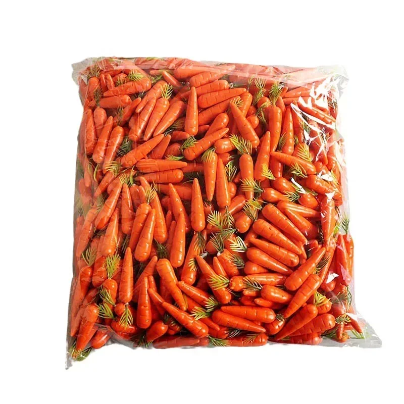 10Pcs Easter Decoration Simulation Carrot Artificial Mini Foam Vegetable Carrots Easter Ornament Home Decoration Kids Gift