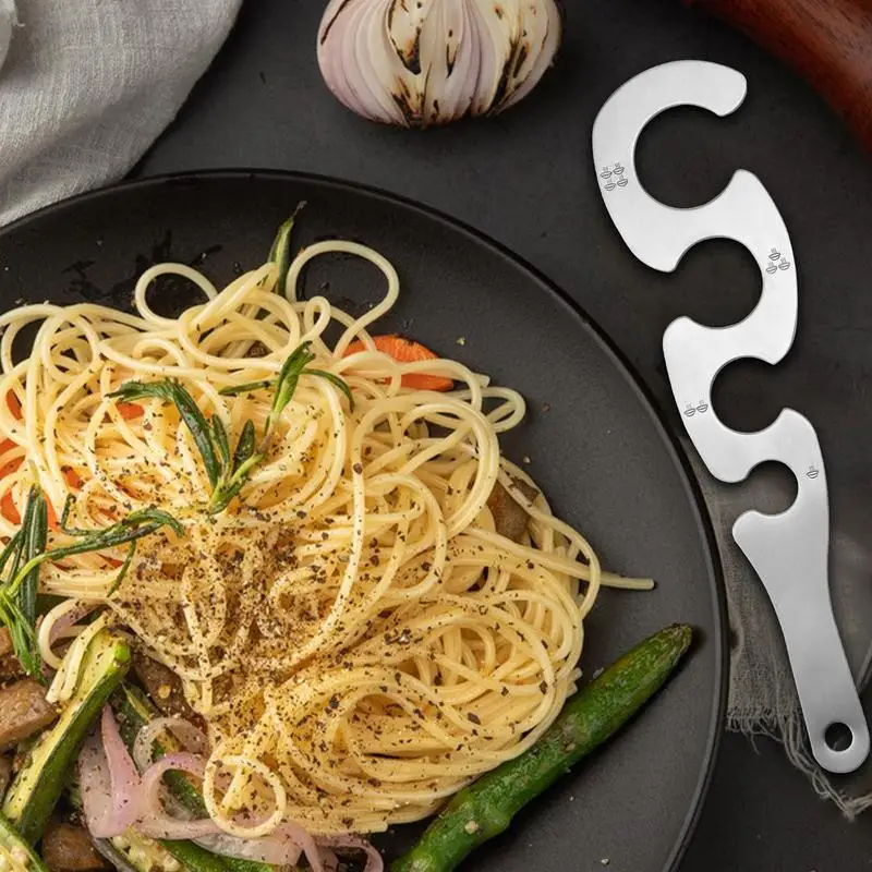 Misuratore Per Spaghetti In Acciaio Inossidabile | 4 Fori Per Porzioni | Gadget Da Cucina Pratico - Foto 4
