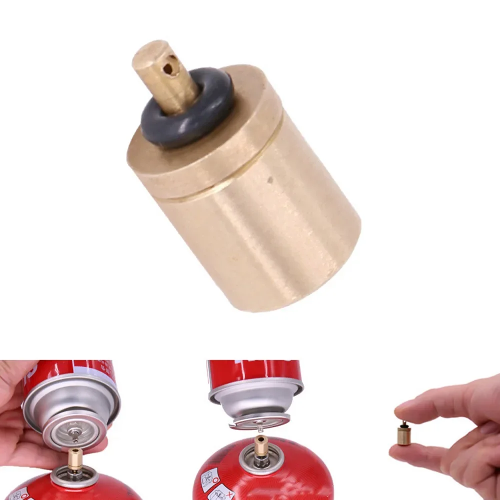 

Brandnew Gas Refill Adapter Gas Fill Attachment 16*9.9mm Brass Material Functional Tool Portable For Stove Cylinder