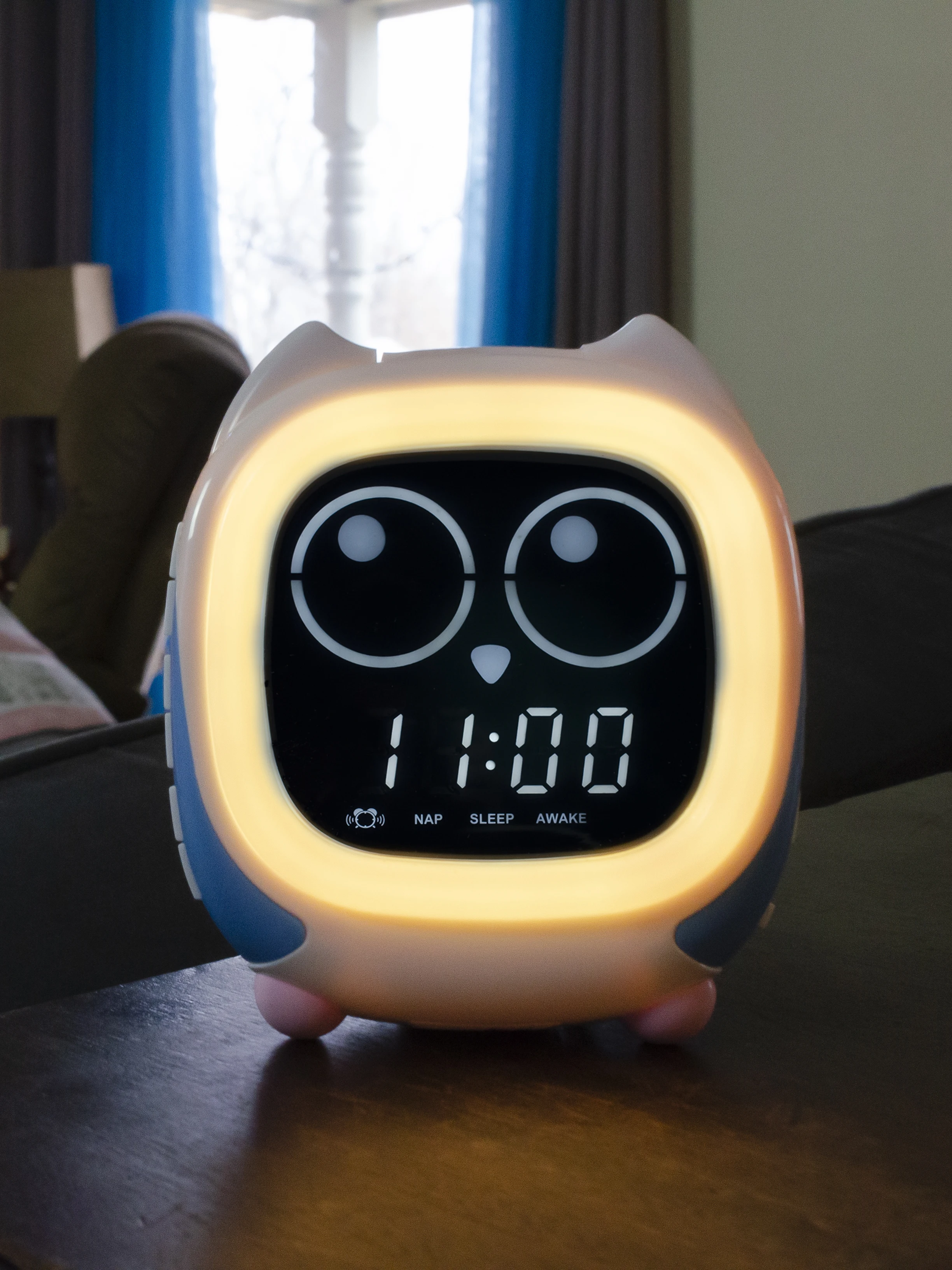 Description Picture 6 of itemAddo Kids Alarm Clock: Sunrise/Sunset Lamp, Sleep Trainer, Bluetooth Music, White Noise, Owl Design, Model iTOMA CKS912