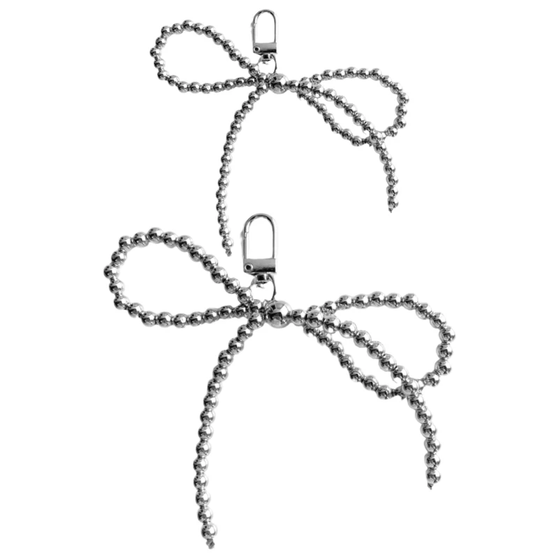 

Нежный кулон из бисера, брелок, модный бант, брелок для телефона, украшение-цепочка