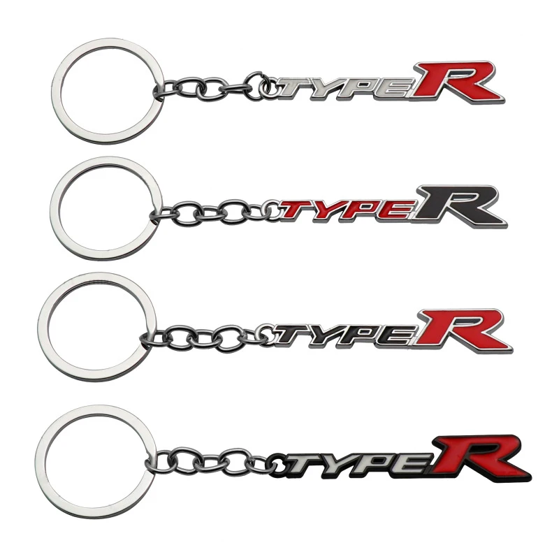 

Metal 3D Car Key Ring Type R Key Chain For Accord Spirior Civic City Fit Crv Odyssey Crosstour Jade Avancier Accessories