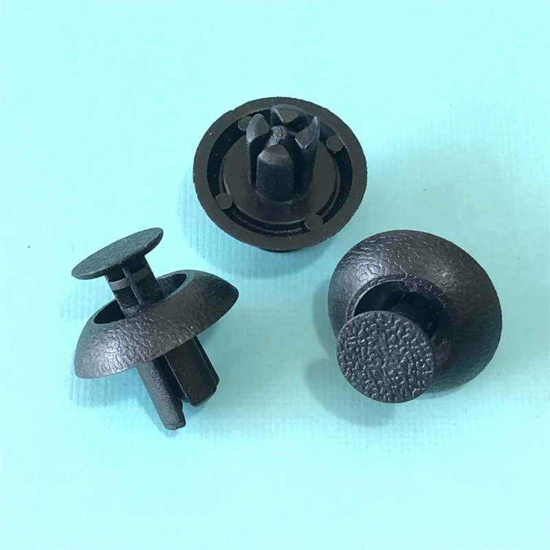 50pcs Fasteners 7mm Fastener Push Clip Black Auto Vehicle Door Trim