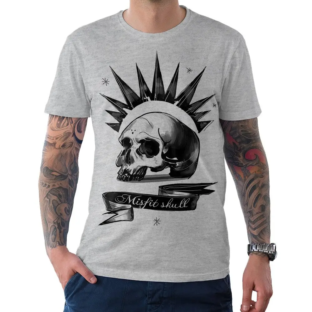 Life Is Strange T-Shirt Con Teschio Misfit Da Uomo E