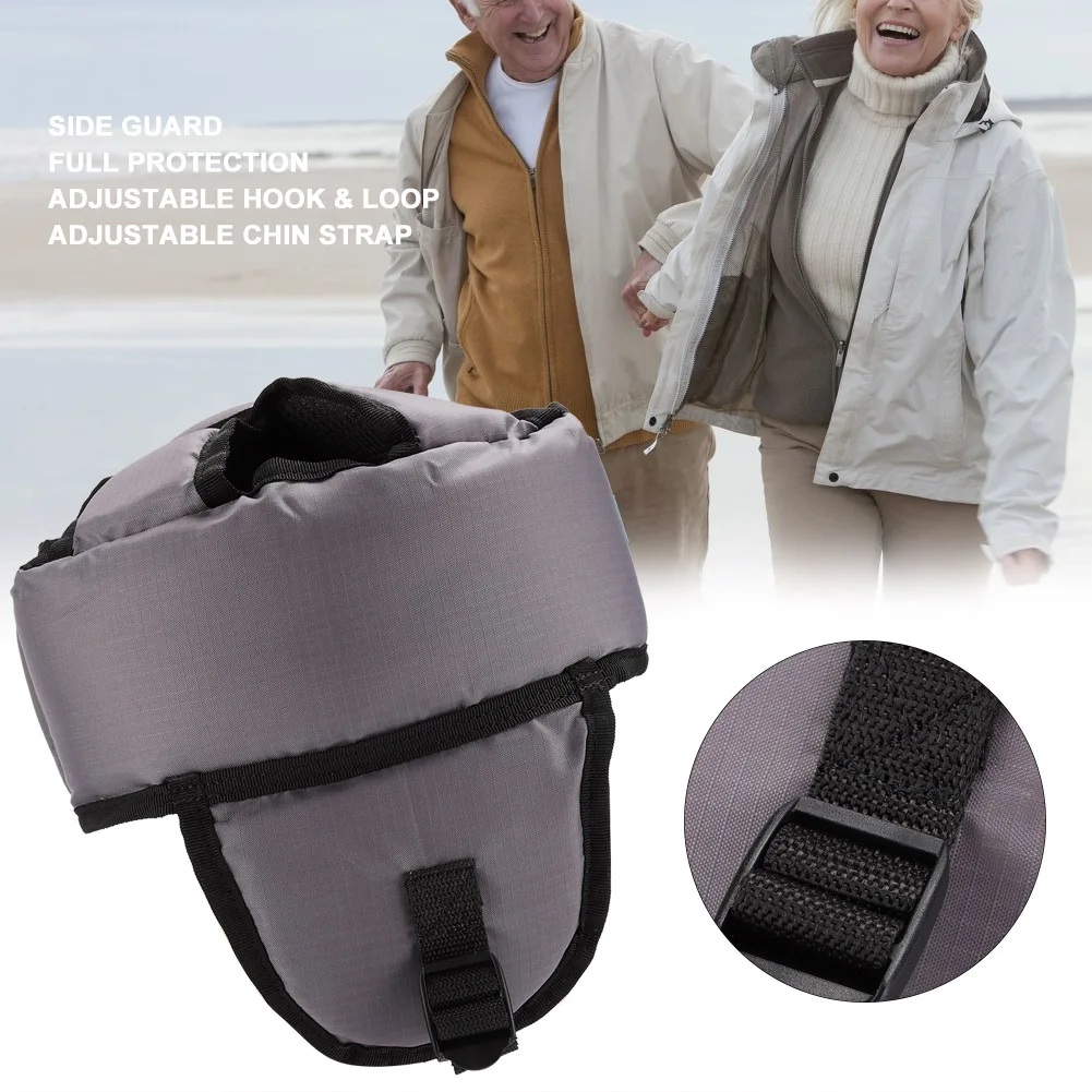 Adjustable Elderly Head Protection Hats Thicken Durable Oxford Elder Prevents Fall Safety Helmet Adult Anti-Collision Protector