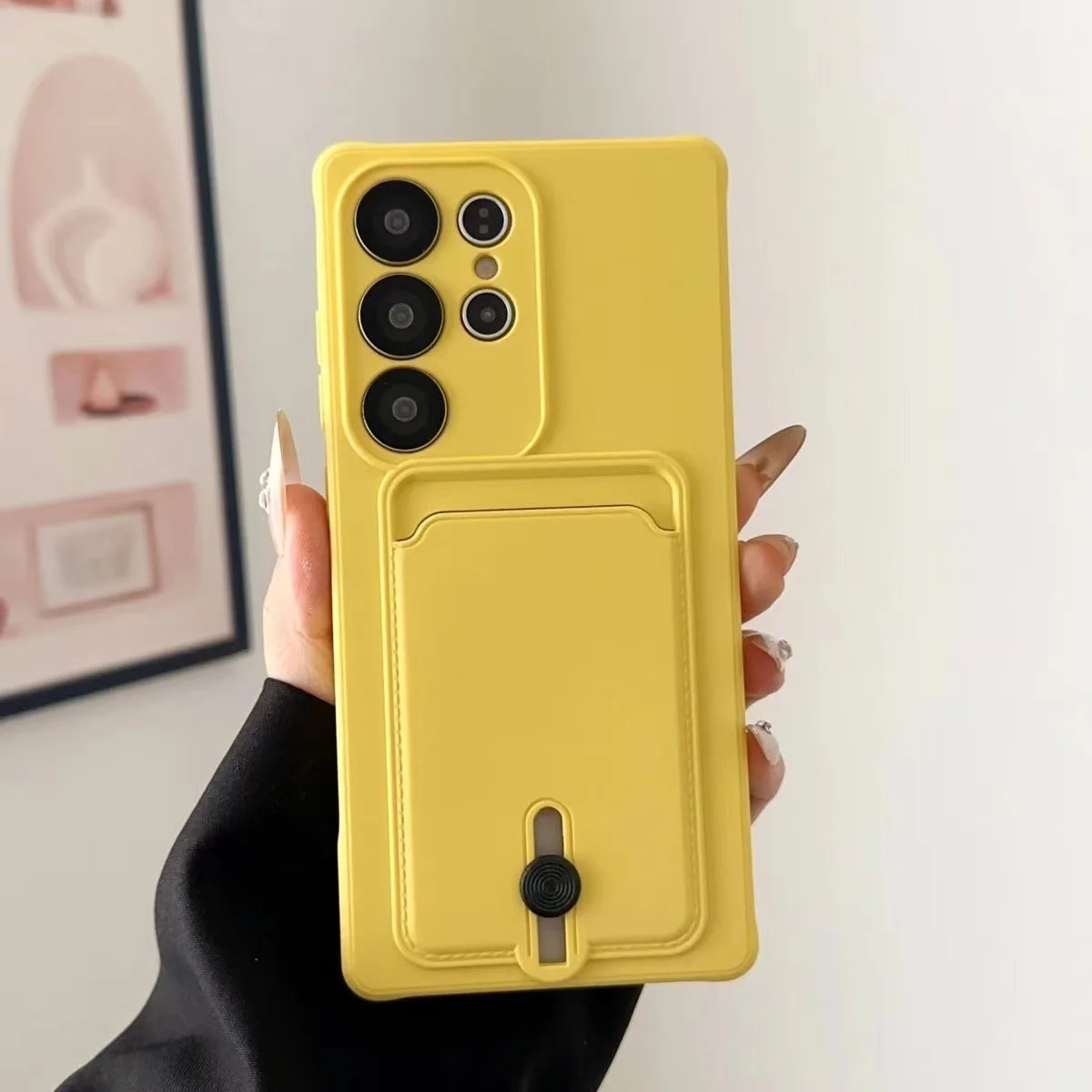 Sleek Silicone TPU Card Holder Wallet Phone Case