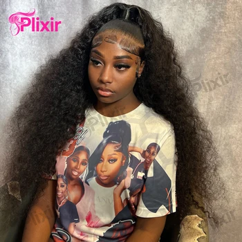 Deep Wave Frontal Wig 13x6 Hd Lace Brazilian Curly Human Hair Wigs Water Wave 30 40 Inch 13x4 Lace Front Human Hair Wig 1