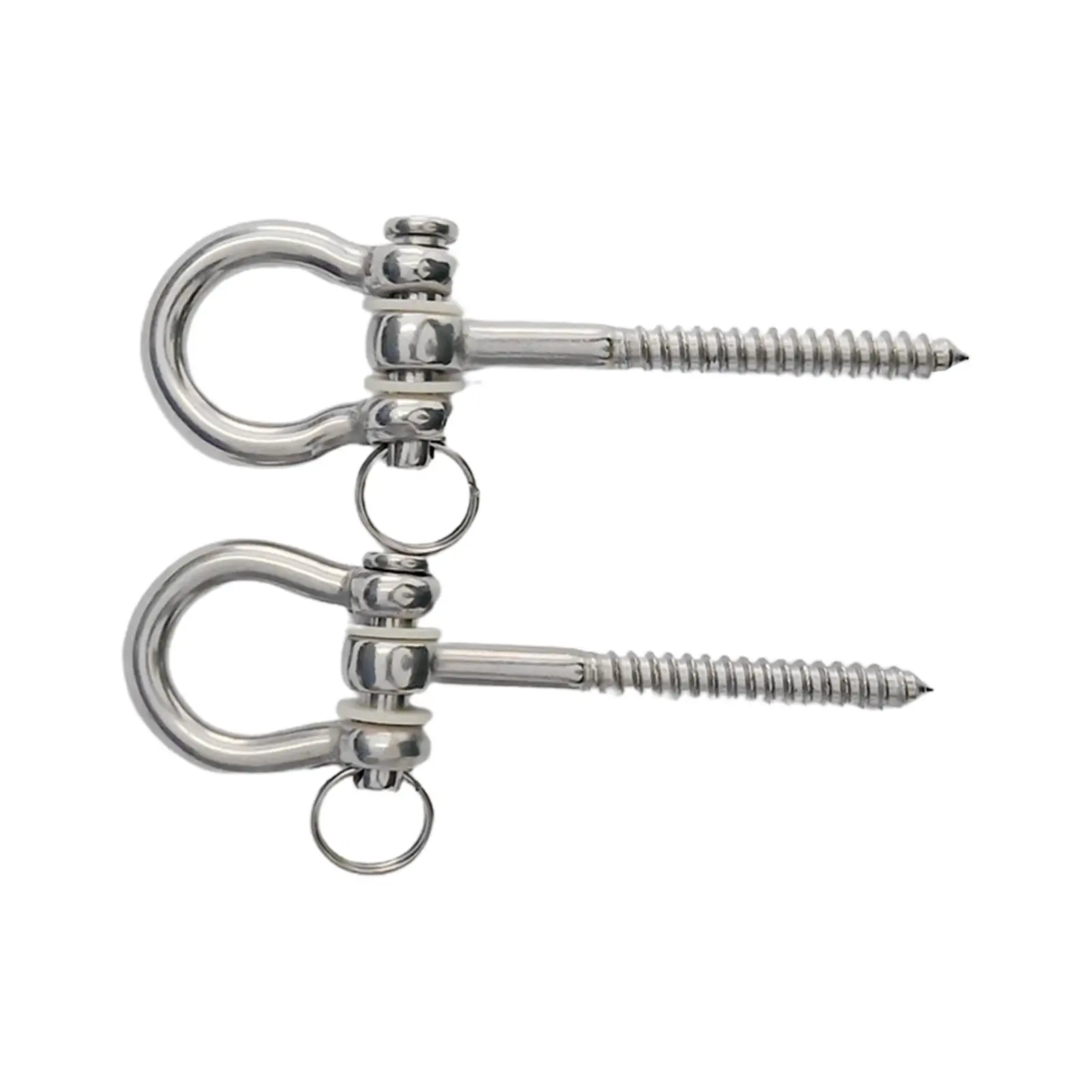 Swing Hangers 2Pcs Rustproof Stainless Steel Screw Bracket for Yoga Hammock Playground Punching Bag