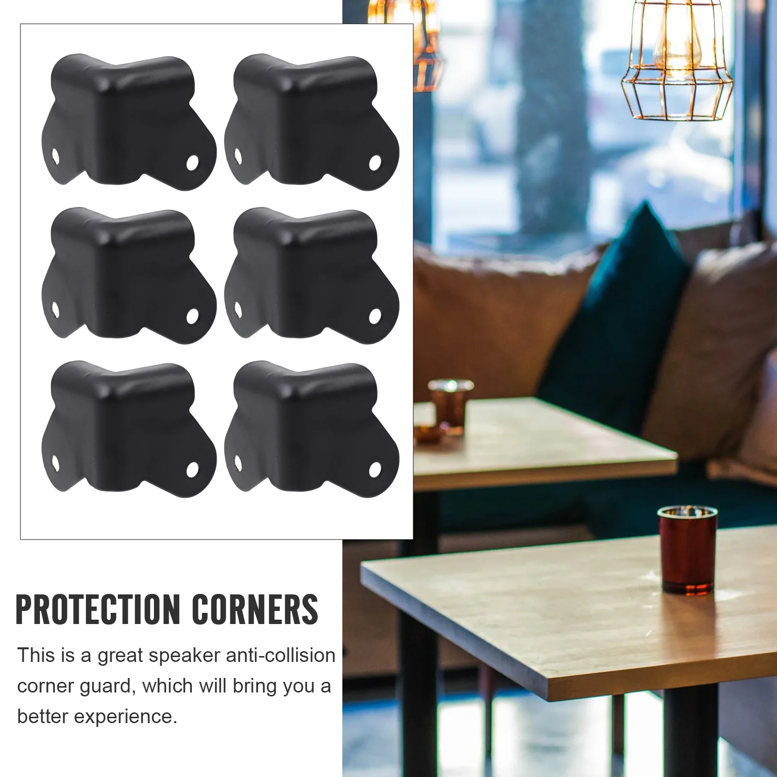 Speaker Corner Protectors 16 Pcs Anti Collision Protective Corners Furniture Guard Iron Cabinet Covers Wrap Angle Brackets