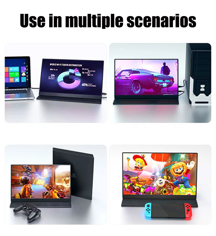 15.6 ġ 1080P ޴  (Ŀ ) ʹ HDMI ȣȯ ips ȭ  C, Ʈ ǻ ȭ ġ ps4 
