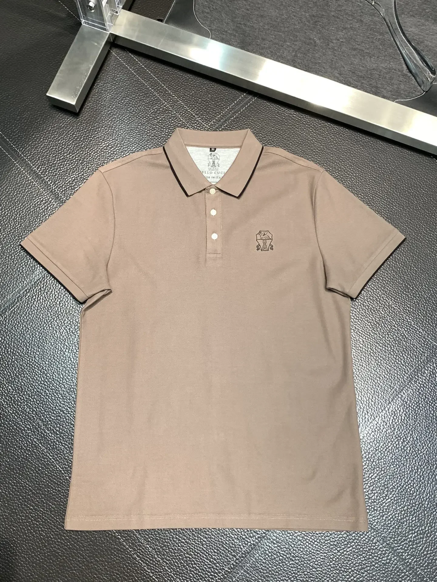 

2024 SIJITONGDA Shirt silk men 2024 summer new short sleeve breathable thin embroidery quality big size M-3XL