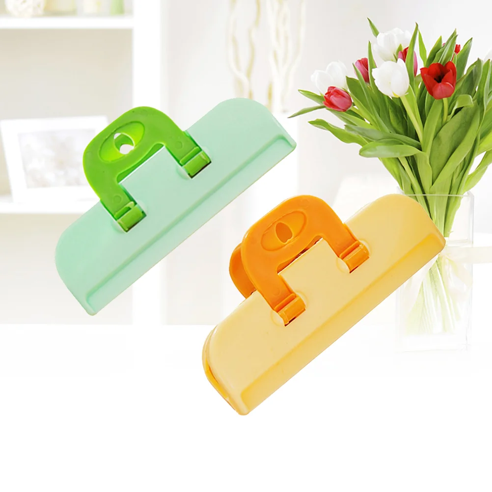 

2PCS Stay Fresh Plastic Bag Sealer Clips Sticks- Slide-on to Isolated Air and Dust, Kitchen Food or Snacks Storage Clips, Easy