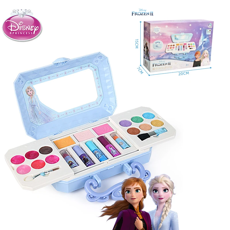 Disney girls mermaid princess elsa Cosmetics Make up set polish Beauty makeup box With original box kids Christmas gift 5