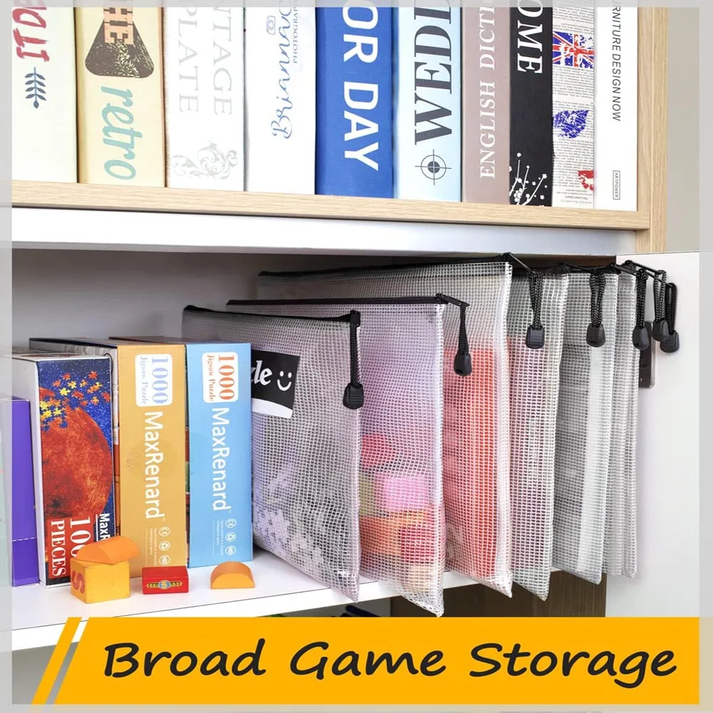 10-Pack Waterproof Mesh Zipper Pouches for Versatile Organization and Storage
