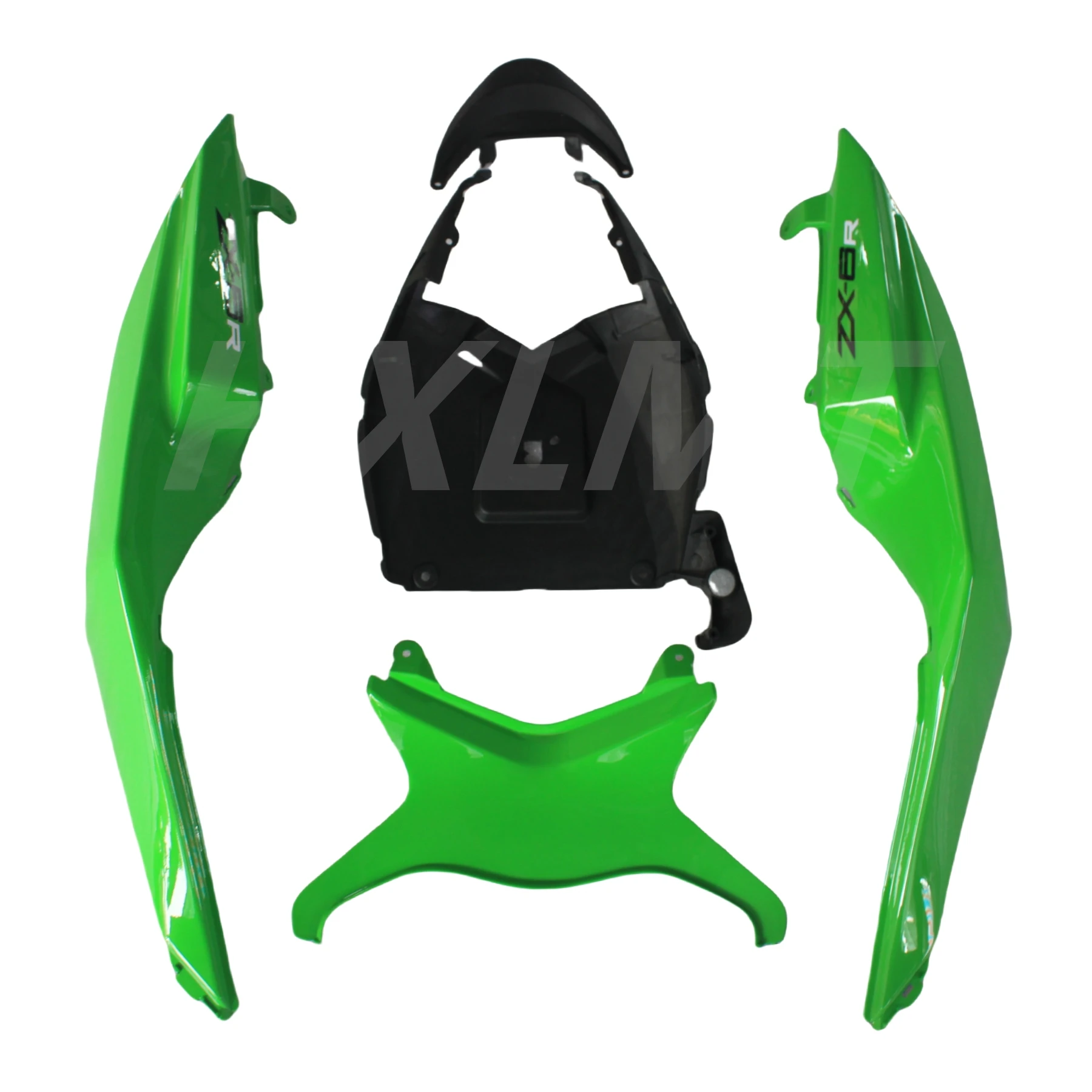 Green Front Upper Fairing Headlight Cowl Nose Panlel Fit For Kawasaki Ninja ZX600 ZX636 ZX6R ZX6RR 2009 2010 - Image 3