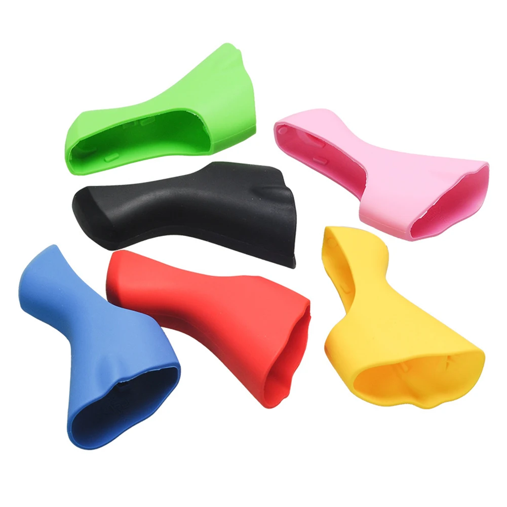 Manchons Silicone Pour Poignées De Vélo ST-R7000/8000 - Confort, Antidérapant, Absorption Vibrations - Paire Noire
