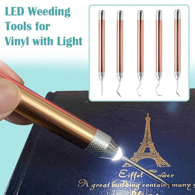 3 Pcs LED Weeding Tools for Vinyl, Vinyl Weeding Tool with Light with Pin  and Hook, for Crafting, Silhouettes, DIYs - AliExpress