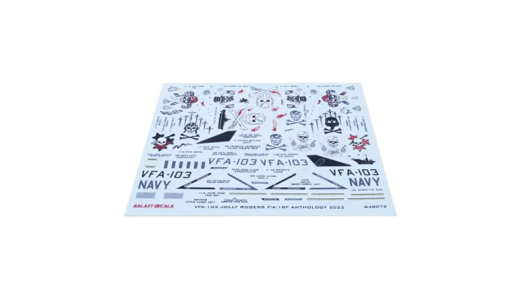 MENG LS-013 비행기 모델용 마스크 데칼, 취미 DIY용, 갤럭시 G48072 1/48 VFA-103, 졸리 로저스 F/A-18F 선집 2022