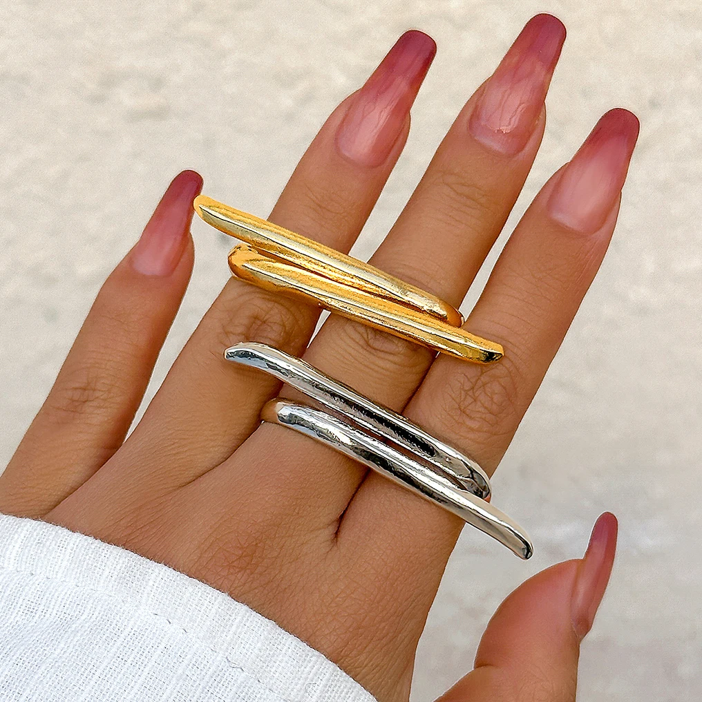 Ingemark Anillos ajustables irregulares con coraz n de amor exagerados ingemark-anillos-ajustables-irregulares-con-coraz-n-de-amor-exagerados