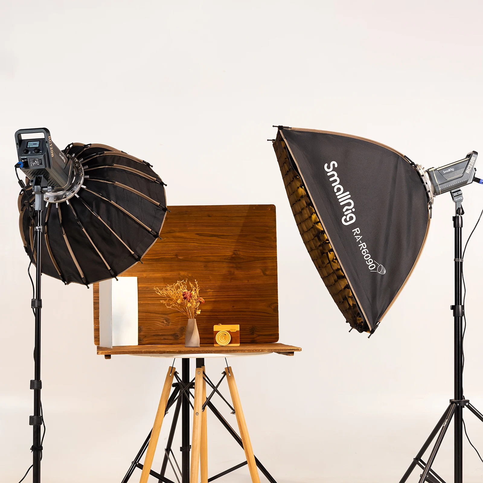 SmallRig RA-S200 Light Stand Adjustable Height 56-200cm Load 4kg with Ball Head Lightweight and Portable for COB /Panel Light