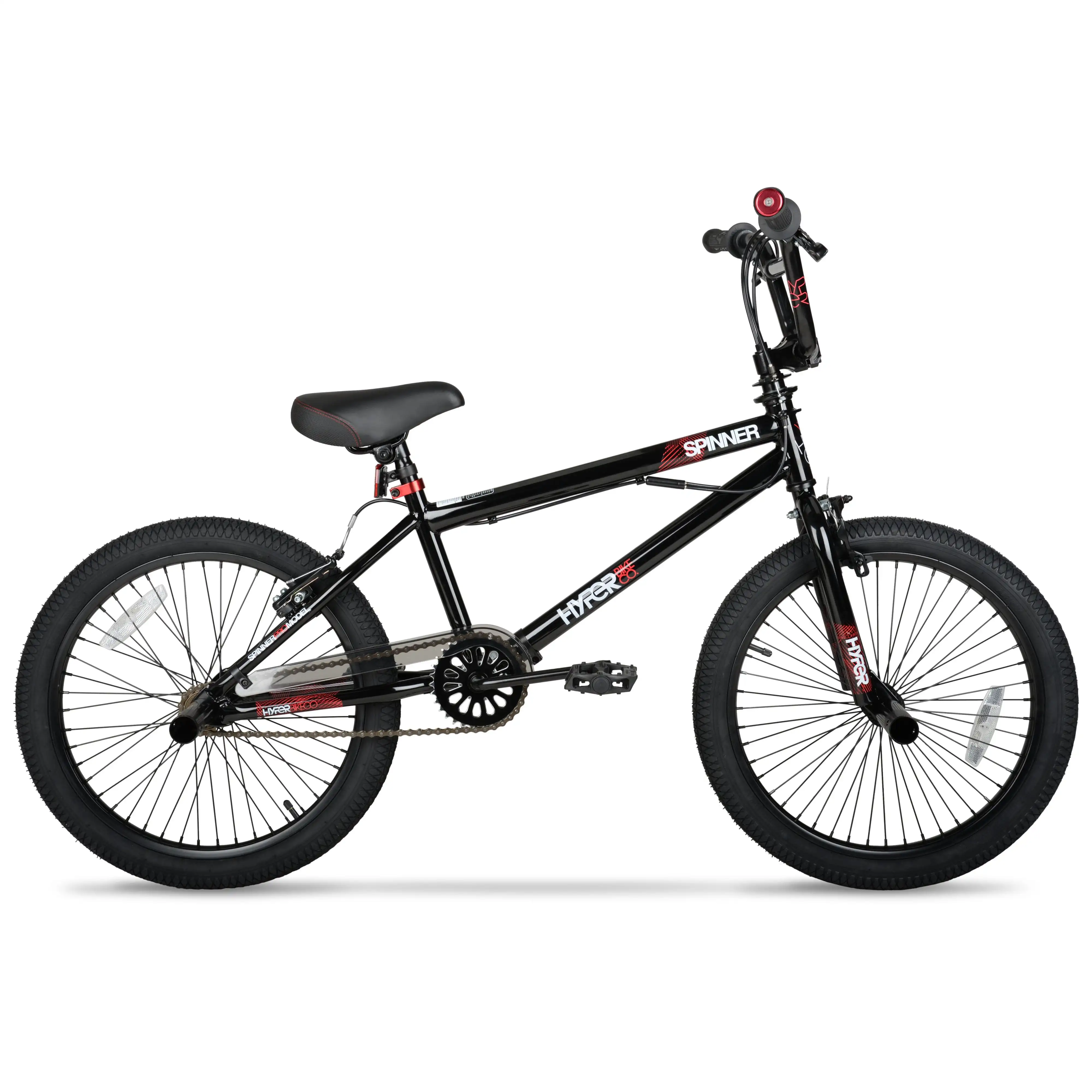 

Hyper Bicycles 20" Boy's Spinner BMX Bike for Kids, Black, Recommended for Ages 8 to 13 Years Old