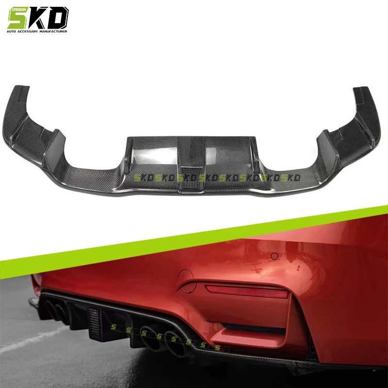 

Задний диффузор для губ в стиле K из углеродного волокна для BMW 2015-2021 F87 M2 M2C