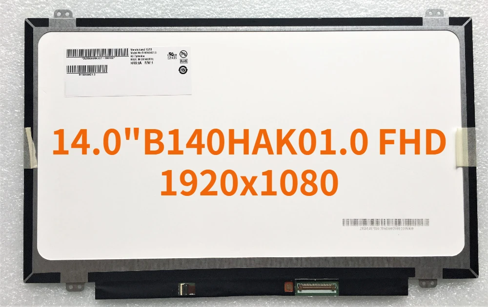 

Matrix for Laptop 14.0" LED Display Touch LCD Screen B140HAK01.0 FHD 1920x1080 eDP 40PINS Display in Touch NEW Replacement