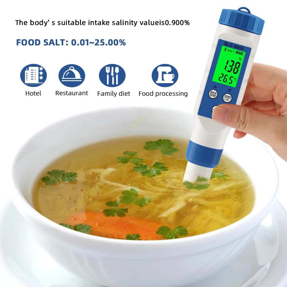 7-in-1/5-in-1 Bluetooth PH Meter Smart PH EC TDS ORP SALT S.G TEMP Water Quality