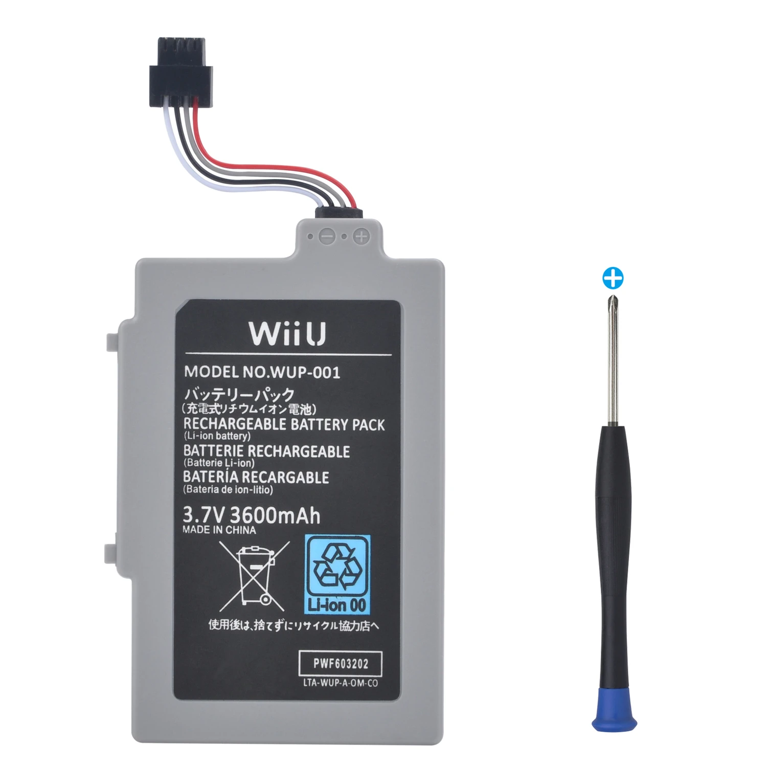 3600mAh WUP 010 WUP 012 Battery for Nintendo Wii U Gamepad Wireless