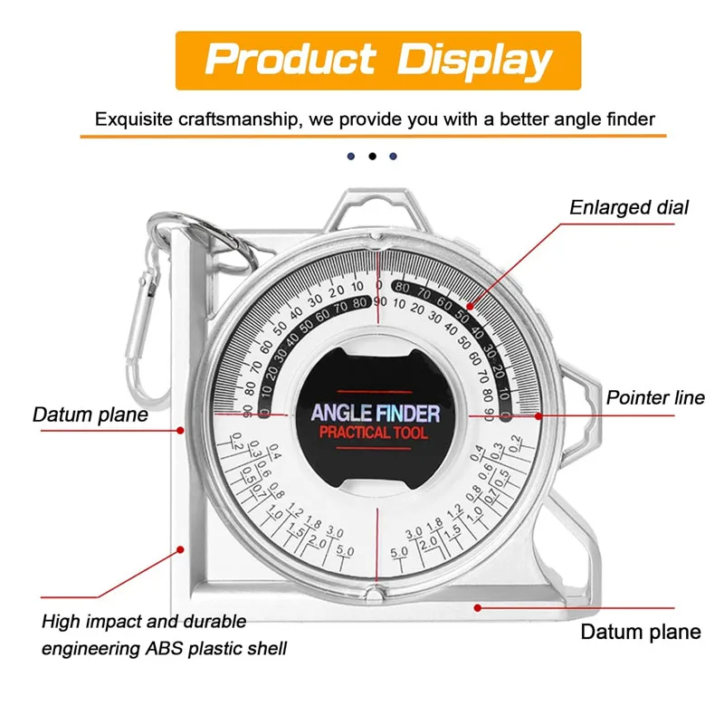 Angle Finder Inclinometer Protractor Magnetic Angle Finder Angle Measuring Tool Tilt Level Meter Slope Locator Angle Measurement 2