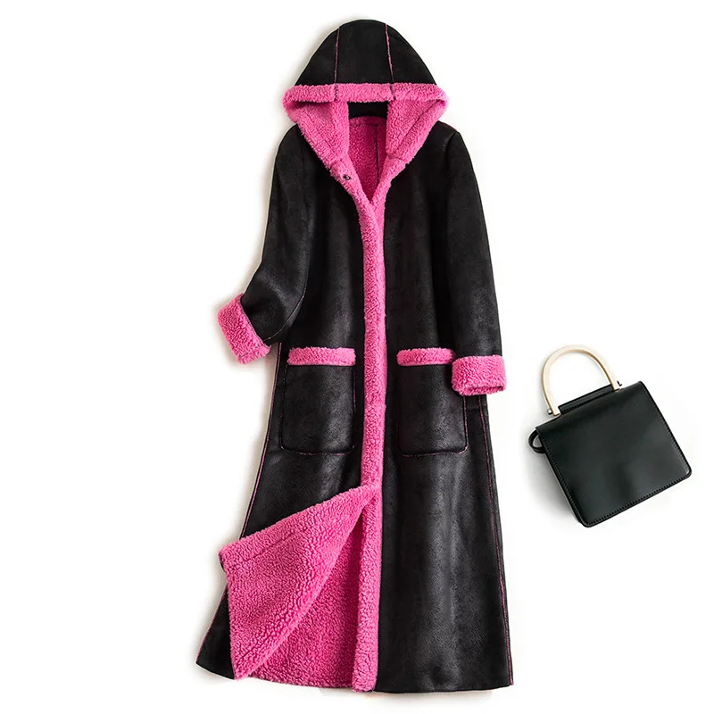 

Women Lamb Fur Coat 2022 New Winter Parka Loose Fur Coat Fashion Suede Furry Jacket Faux Leather Elegant Warm Overcoats