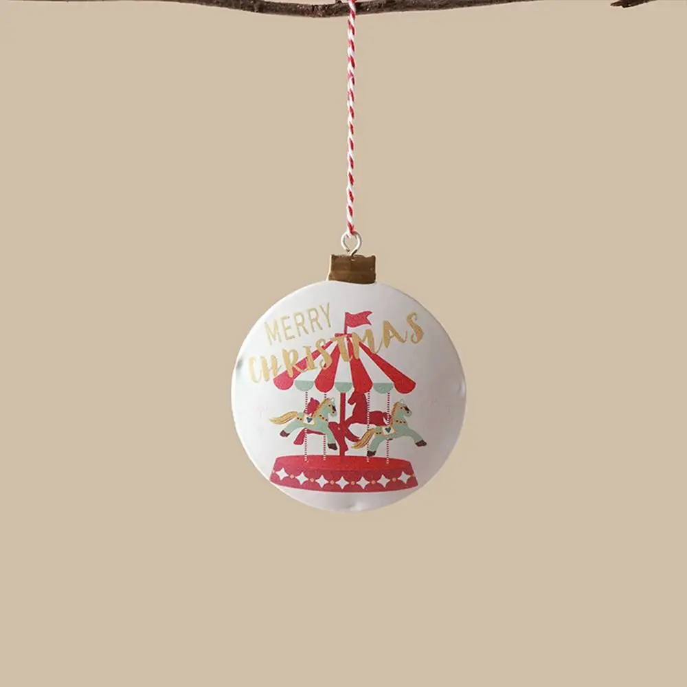 Nordic Christmas Iron Art Cartoon Soldier and Angel Hanging Pendants Ornament