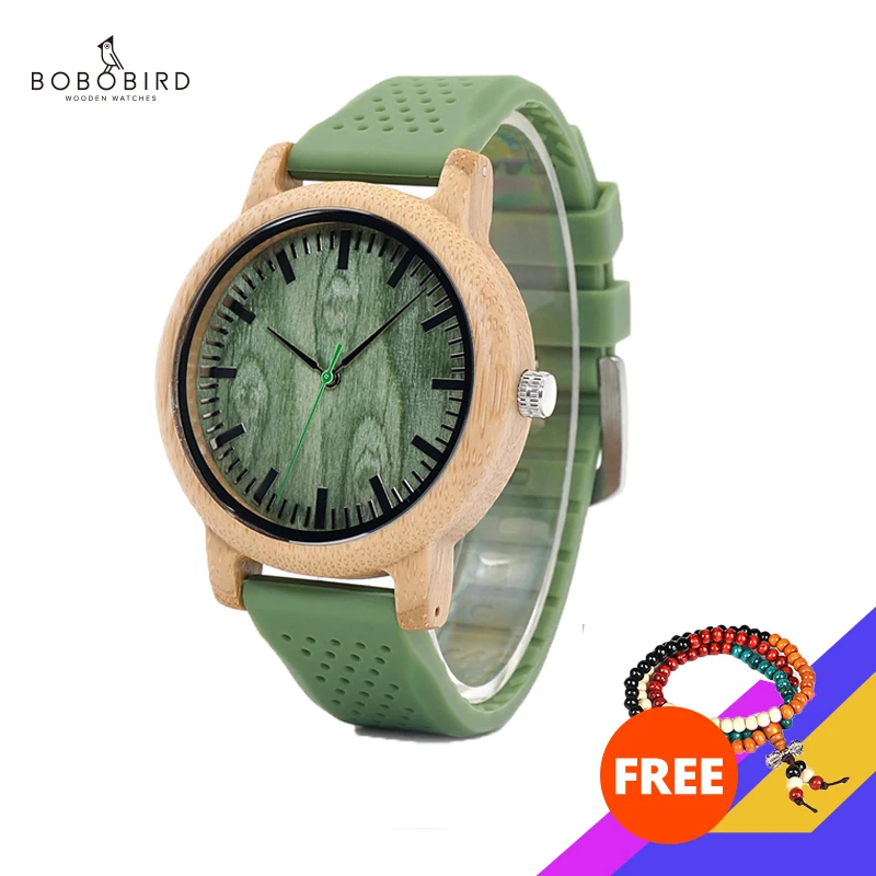 

BOBOBIRD Men's Watches Handmade Natural Bamboo Quartz Wristwatch Fashion Casual Nylon Strap For Man Customize Dropshipping