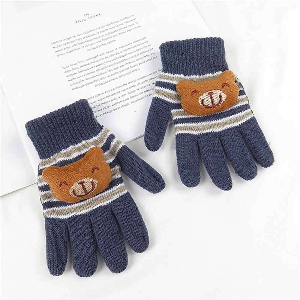Knitting Thick Warm Kids Gloves Winter Gloves Baby Mittens for Children 1-4Years
