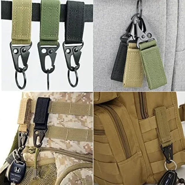 1-3pc Tactical Molle Keychain Hooks 3