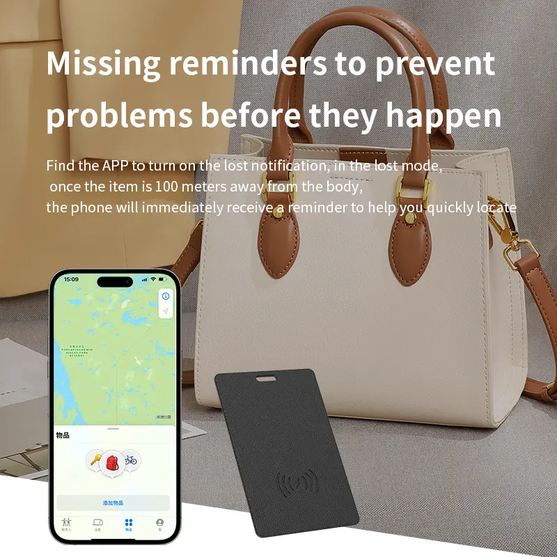 Ultra Slim Tracking Card Wallet Anti-Loss Gps Tracker Smart Location Tag for Iphone Find My App Wireless Charge Ipx6 Waterproof - Image 3