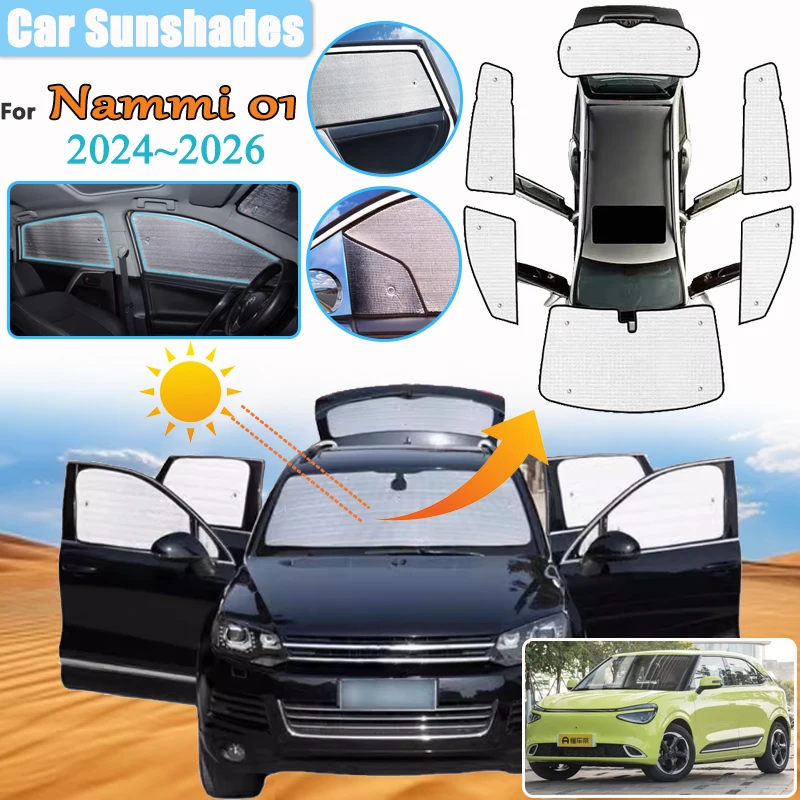 Car Windshield Visor Covers For Dongfeng Nammi Box 01 S31 IVM EX02 Anti-UV Car Full Window Sunshades Accessories