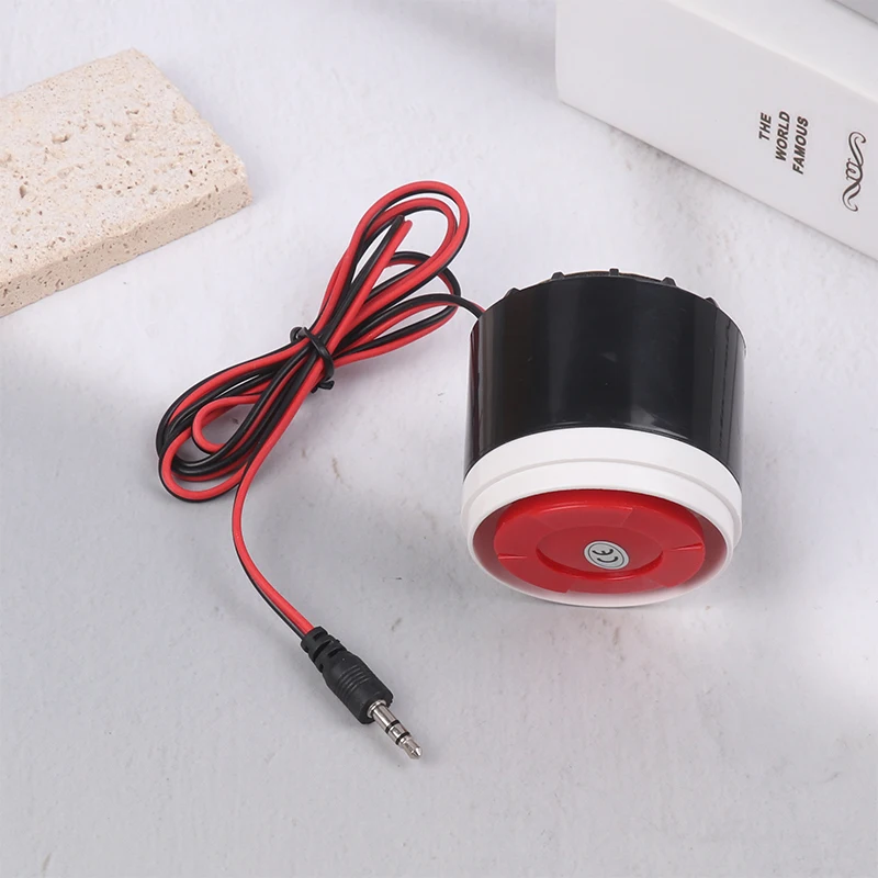 가정용 도난 방지 보호 시스템용 미니 유선 알람 사이렌, 높은 데시벨 보안 피에조 부저 알람 경적, 120DB