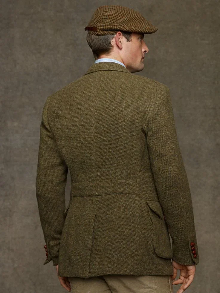 Men Tweed Blazer Winter Jacket Clothing suits jackets