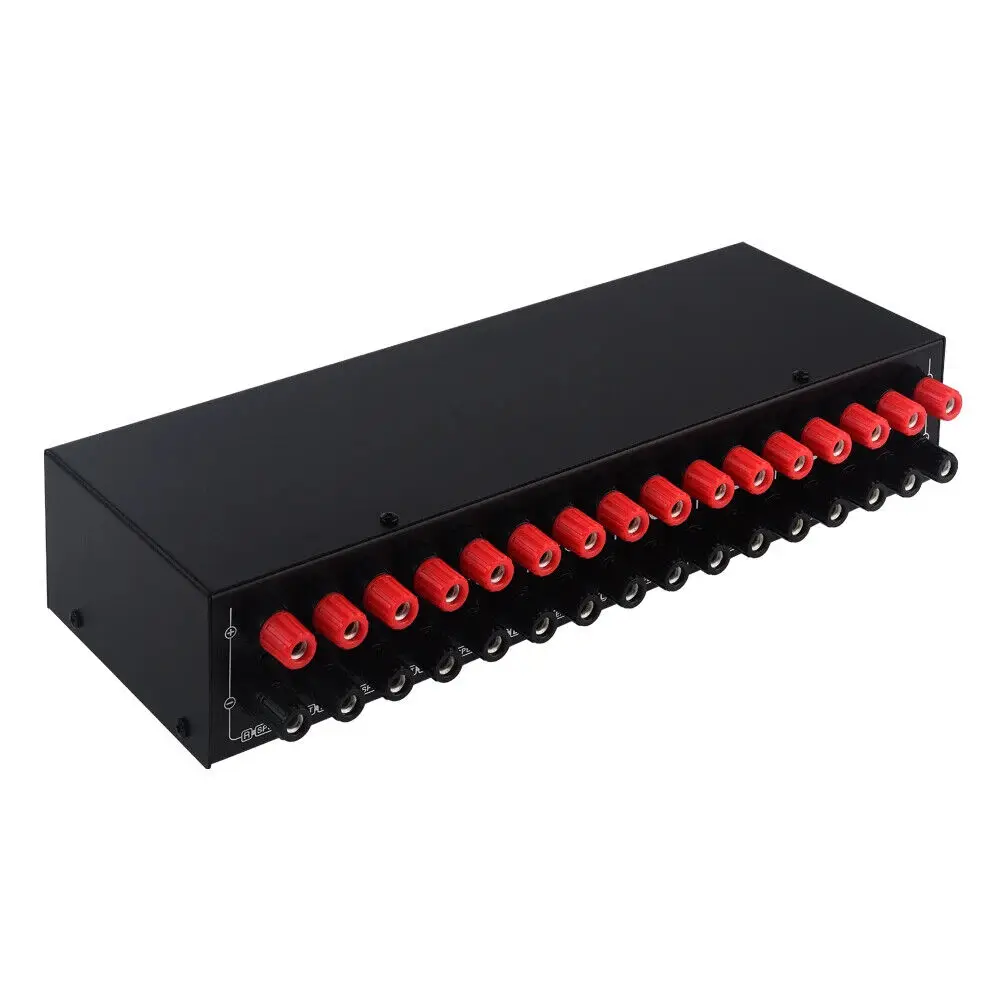 LINEPAUDIO 4 IN 4 OUT Power Amplifier Speaker Selector Switcher Speaker Switch 6