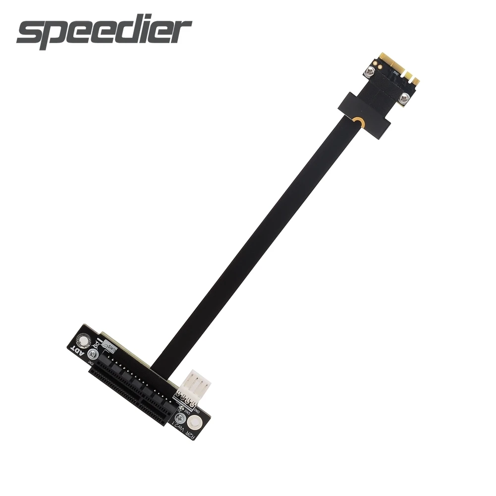 Pci Express Riser M.2 Wifi A + E.Key A Pcie X4 Prolunga A 270 Gradi Reverse Vertical Gpu Riser Extender Per Grafica Desktop