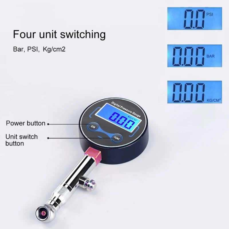 

LCD Digital Tire Pressure Gauge 0-200PSI Car Tyre Pressure For Motorcycle for Cars Truck Motorbike Test Drop Shipping