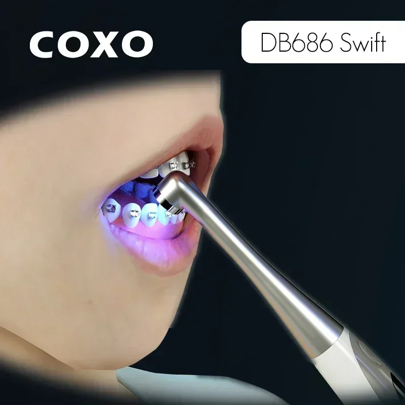 Oral Swift Dental Aushärtung Licht COXO DB686 Led Maschine Oral Photopolymerisation Lampe Zähne Bleaching Harz Drahtlose Füllung Zahn