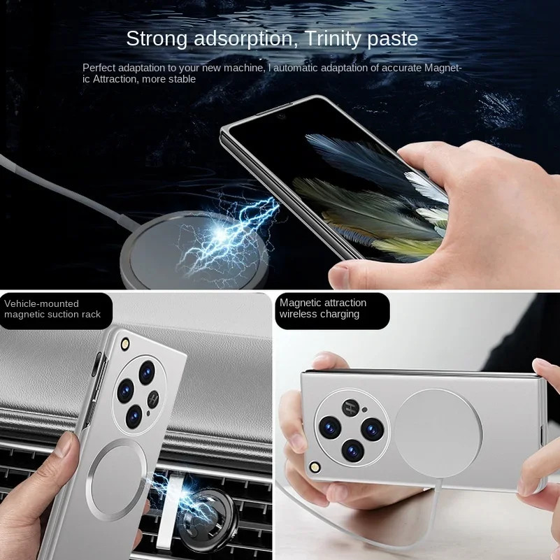 Ultra-Thin Magnetic Wireless Charger Phone Case with Camera Protection