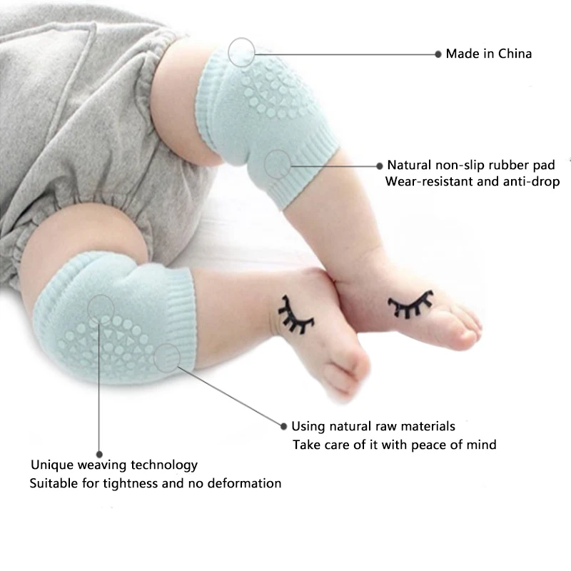 0-2 Years Baby Knee Pad Kids Safety Crawling Elbow Cushion Infant Toddlers Baby Leg Warmer Knee Support Protector Baby Kneecap images - 6