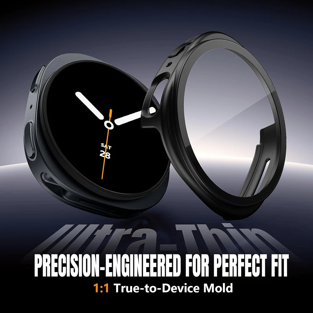 Premium Tempered Glass PC Watch Case with Screen Protector