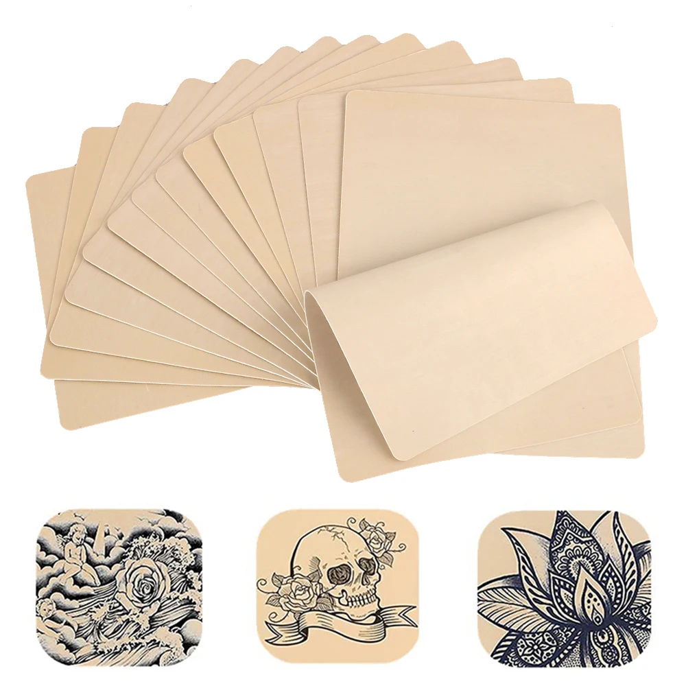 1/3/5pcs Tattoo Blank Practice Skin Eyebrow Gragon Pattern Paint Mixer Makeup Double Sized Synthetic Skin Tattoo Accessories 4
